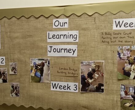 The Vale Nursery Opening - Our learning journey display