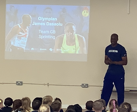 Merstham athlete visit 1