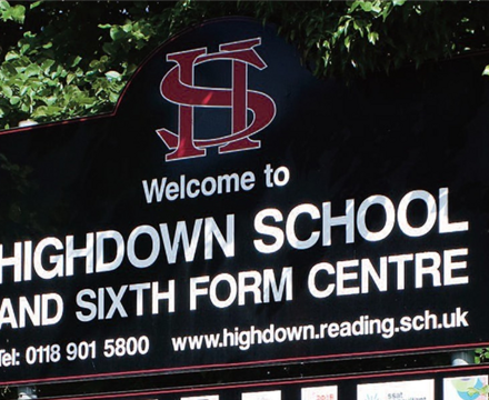 Highdown sign