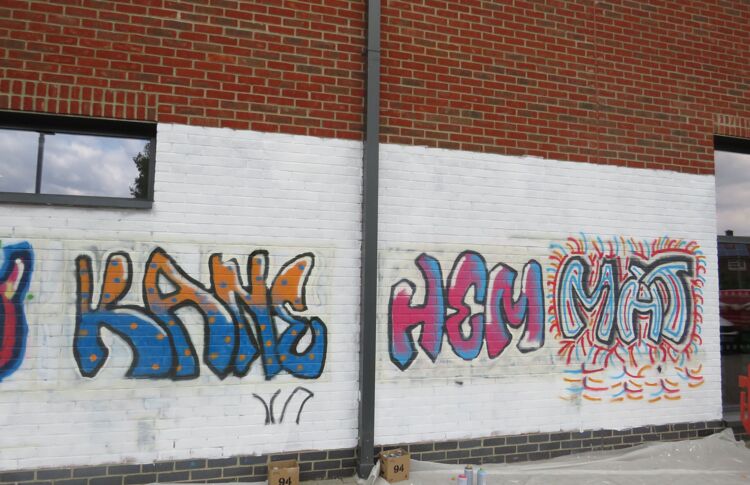 Spray Paint Workshop at Merstham Park School